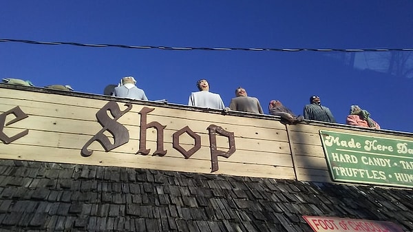 1. Странный культ манекенов, живущих на крышах.