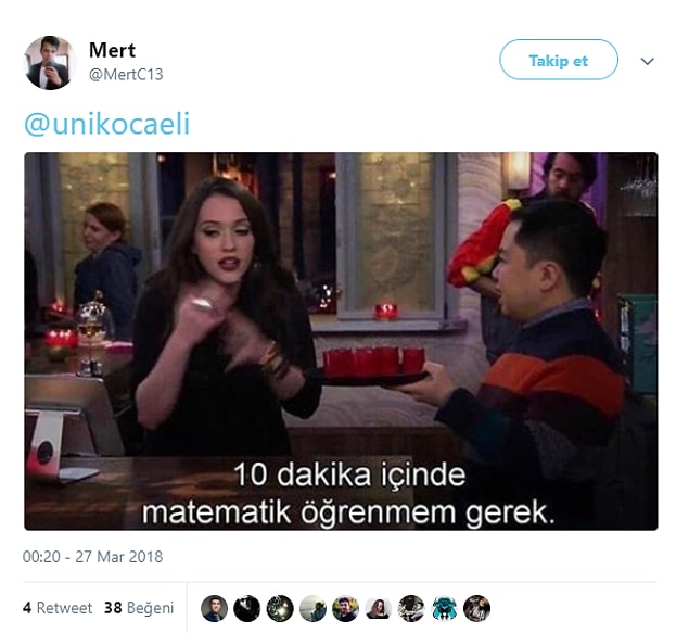 9. Finallere kadar yattığınız için son gece ilahi bir işaret beklersiniz.