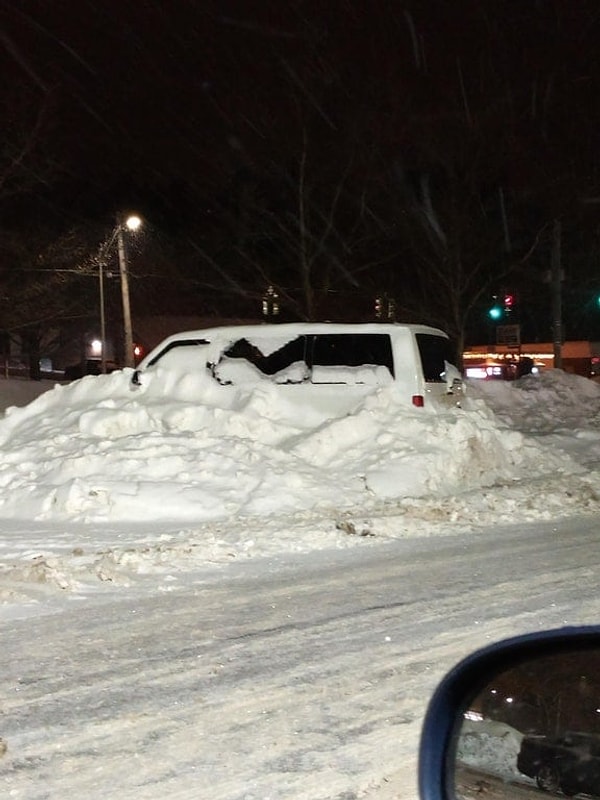 14. И снова проблемы со снегом. Кому-то очень "повезло".