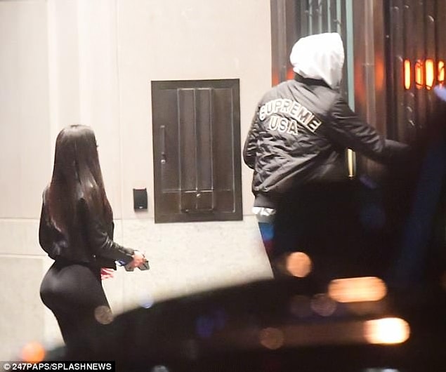 Tristan Thompson'un yanındaki hanım Lani Blair.