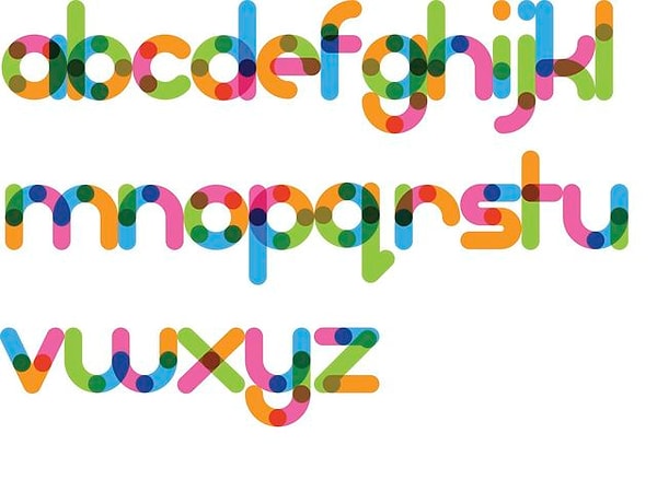 1. Вы считаете, что все буквы и цифры имеют свой уникальный цвет (например, буква А должна быть непременно красной).