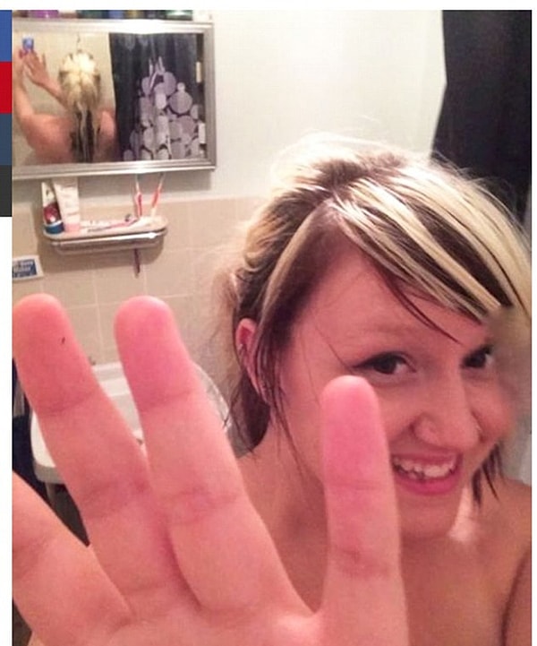 2. Первое правило клуба интернет-обманщиков: не фотографируйтесь на фоне зеркала