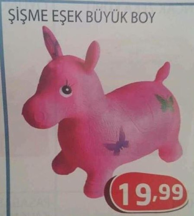 3. Tam da şişme büyük boy eşek arıyorduk... :)