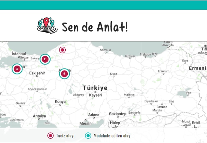 Kadınlar Tacizcilerini Türkiye Haritası Üzerinde İfşa Ediyor: Sen De Anlat