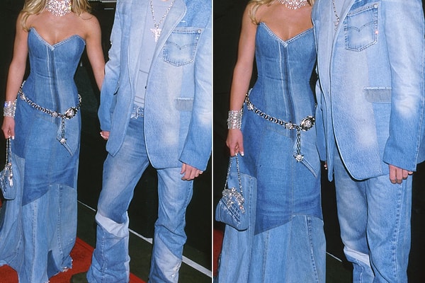 2. Какая звездная пара однажды предстала перед публикой в таких нарядах?