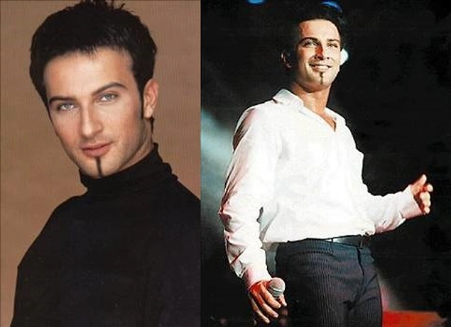 Tarkan'ın böyle bir imajı olduğunu görünce biraz şaşırdık. Sakal bırakılmış, burun yapılmış.
