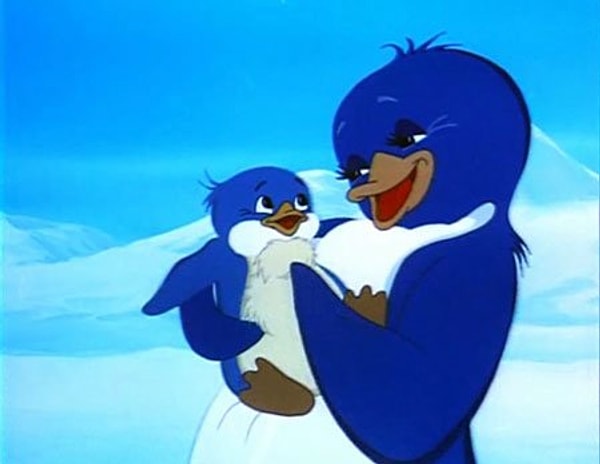 Рассказ начинается с истории о колонии пингвинов и счастливой паре, у которой рождается сын.