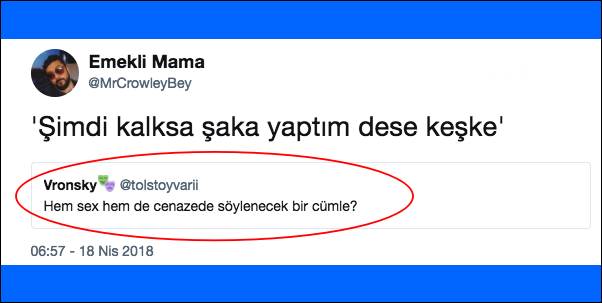hem seks hem de cenazede soylenebilen cumleleri bularak yaraticilikta dev cigir acan 22 kisi