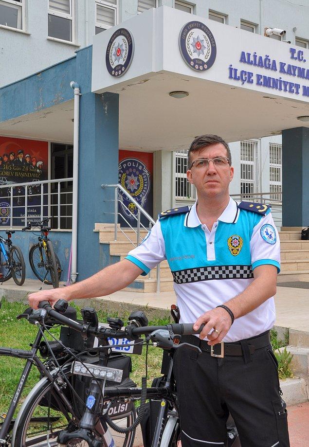 İlçede ayrıca amirleri ile birlikte 6 kişilik bir bisikletli polis ekibi oluşturdu.