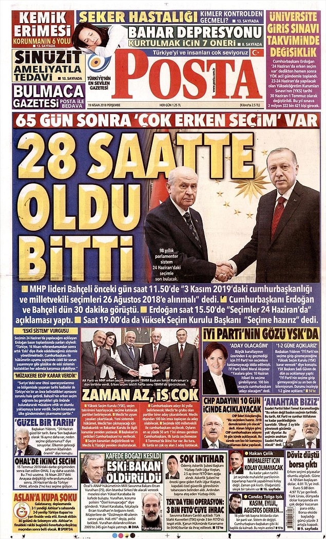 10. Posta: 28 saatte oldu bitti