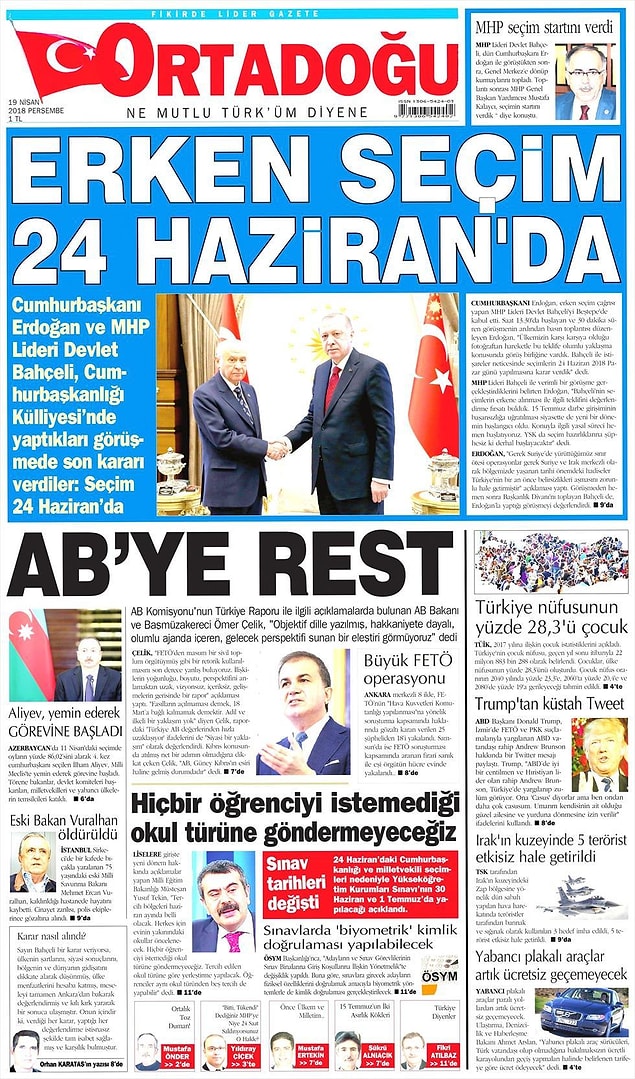 13. Ortadoğu: Erken seçim 24 Haziran'da