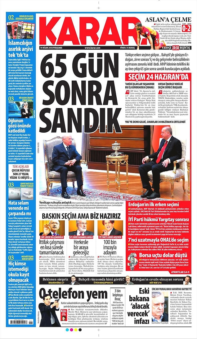 17. Karar: 65 gün sonra sandık