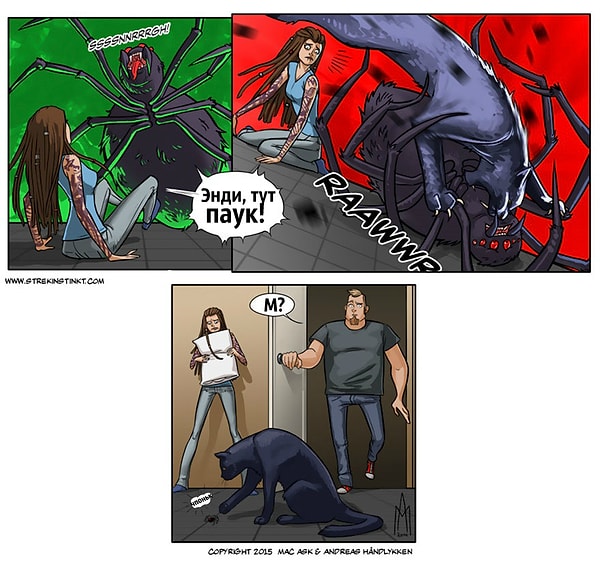 10. Тут паук!