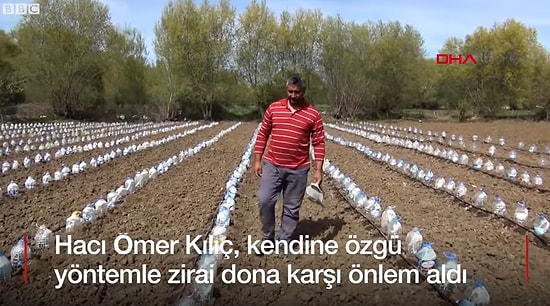 Yozgatlı Çiftçinin Kendine Özgü Sera Yöntemi: Su Bidonlarından Düşük Maliyetli Sera Etkisi