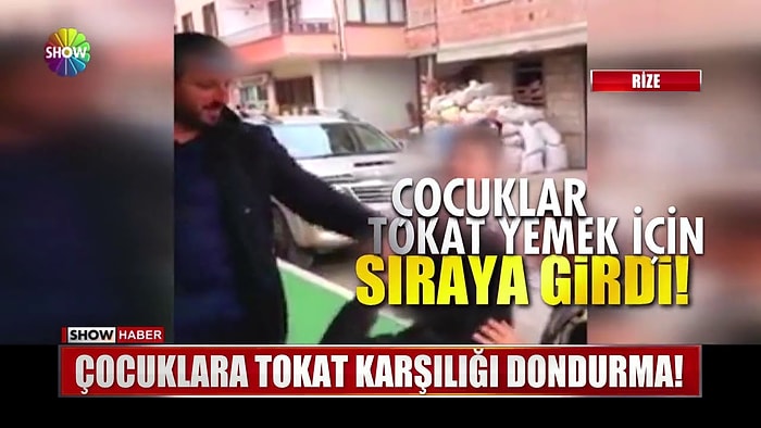 Bu Nasıl İnsanlık! Çocuklara Tokat Atıp Karşılığında Dondurma Veren Bakkal