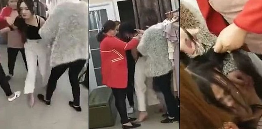 Kocasının Metresini Yakaladığı Mağazada Paramparça Eden Kadın