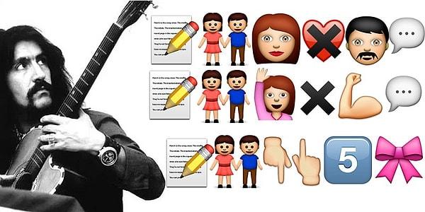 1. Emojilerle Barış Manço'nun hangi şarkısı anlatılmış sence?