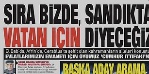 Sabah Gazetesinin Şehitleri Seçime Alet Eden Manşetine Tepki Yağıyor: 'Bundan Büyük Utanç Olamaz'