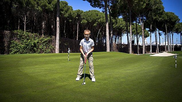 Golfte Türk Bayrağını dalgalandırmayı hedefleyen Kai Notteboom.