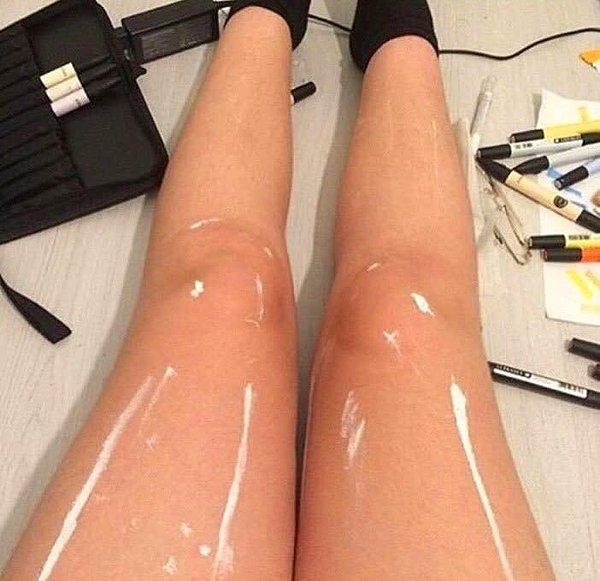 12. Peki sizce bu bacaklar çok mu parlak, yoksa yalnızca beyaza mı boyandılar?