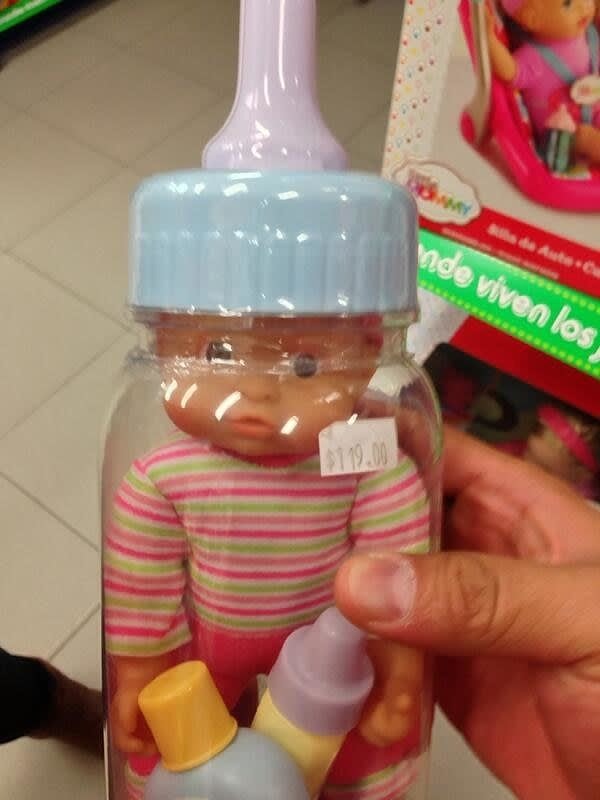 11. И как тут объяснишь ребёнку, что малыши не живут в бутылках?