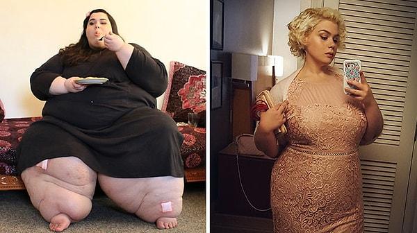 2. Amber Rachdi ise 192 kilo vererek 299 kilodan 107 kiloya düşmüş!