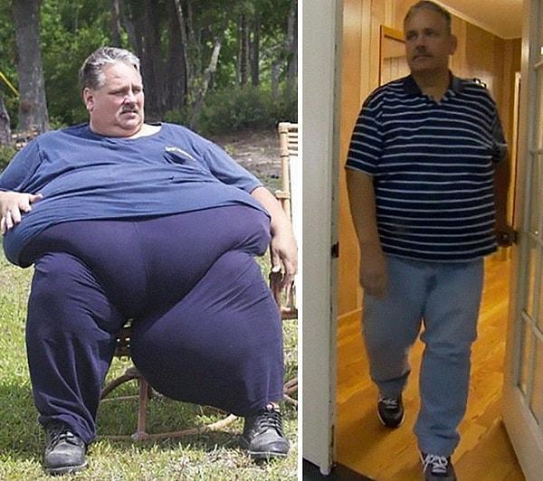6. Chuck Turner 314 kilodan 196 kiloya başarıyla inmiş! 118 kilonun gitmesi asla azımsanacak bir şey değil.