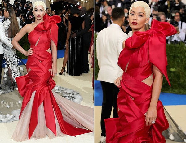 14. Рита Ора в Marchesa, 2017 год.