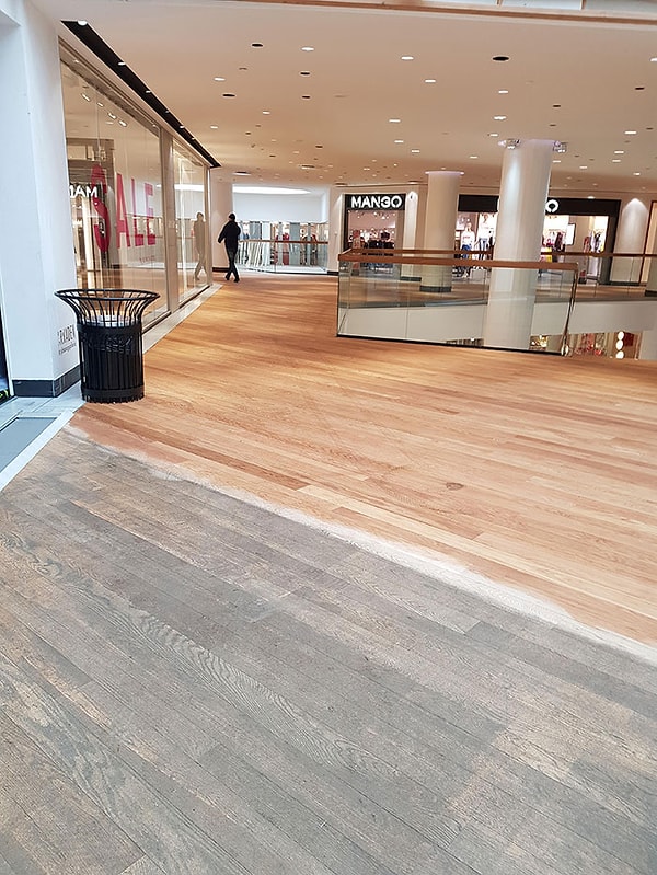 15. Пол в магазине после чистки.