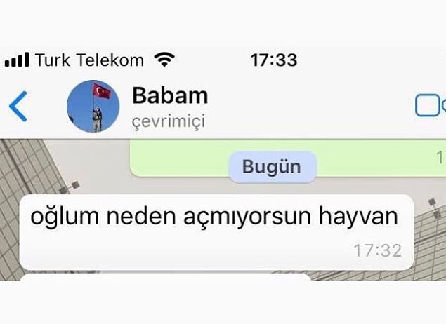 4. Mesaja annenin başlayıp, babanın bitirdiği öylesine belli ki. :)