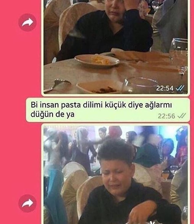 13. Verin bir dilim, bu kadar üzülmesine ne gerek var...