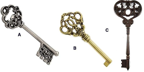 1. Выберите ключ: