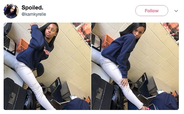 12. Вы же тоже сперва подумали, что она села на шпагат?