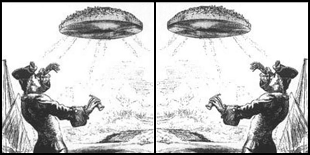 13. 1752’de Voltaire tarafından yazılan felsefi roman Micromégas’ta günümüzdeki UFO tasvirleriyle birebir aynı çizimler yapılmış. Romanın gerçek deneyimlerden esinlenerek kurgulandığını söyleyen Voltaire’in bu çizimlerindeki gizem hâlâ çözülemedi.