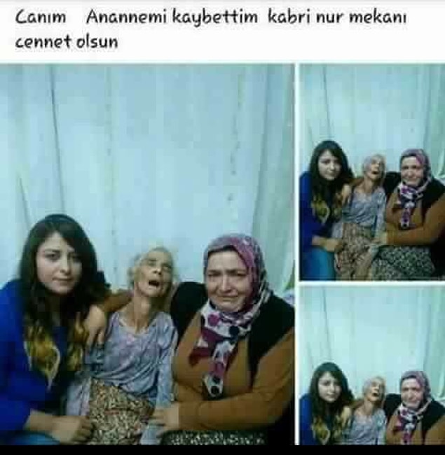 7. Önce bi' gömeydiniz merhumeyi?