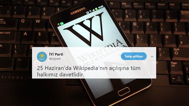 Bilgiye Erişim Seçim Vaadinde: İYİ Parti 25 Haziran'da Wikipedia Engelini Kaldıracağını Açıkladı