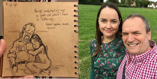 Иллюстратор Disney потерял жену и теперь описывает свою жизнь с детьми в ежедневных дудлах, которые разобьют вам сердце