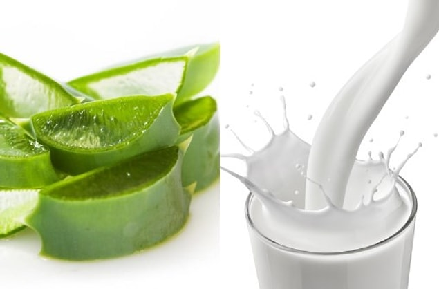 3. Aloe Vera ve Süt