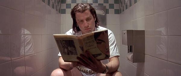 8. Tuvalette vakit geçirmekten ve bir şeyler okumaktan kaçının.