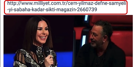 Cem Yılmaz ve Defne Samyeli'nin Aşk Yaşadığını Anlatan Haber Linki Ortalığı Karıştırdı