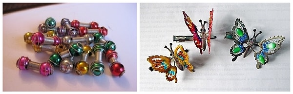 9. Заколки-бабочки, "тропиканки"...