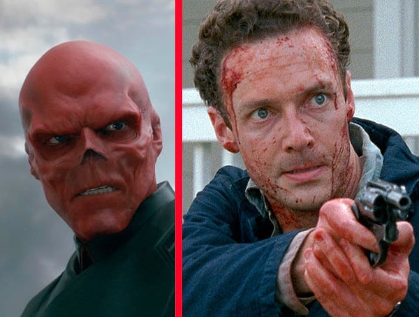 10. Red Skull, Walking Dead'de Aaron'u oynayan Ross Marquand'dı.