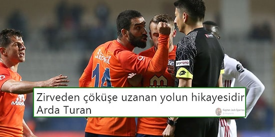 Hakemi İtip Kırmızı Kart Gören Arda Turan'a Futbolseverlerden Büyük Tepki
