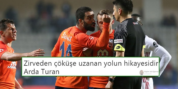 Hakemi İtip Kırmızı Kart Gören Arda Turan'a Futbolseverlerden Büyük Tepki