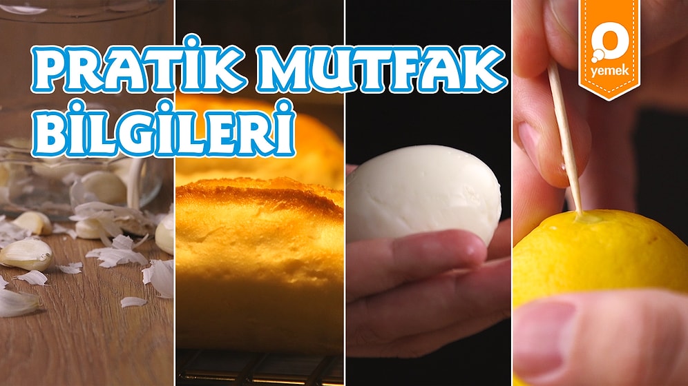 Mutfağınızda Yardımınıza Koşan Pratik Mutfak Bilgileri