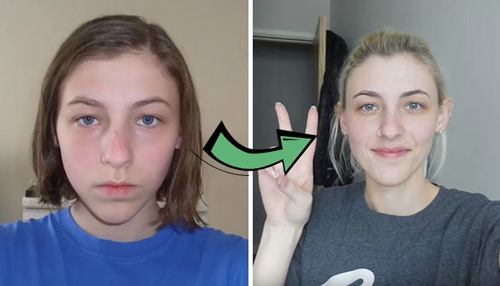 Девушка делала селфи каждый день в течение 8 лет, чтобы запечатлеть, как меняется внешность