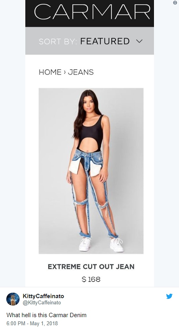 Представляете, сесть в таких джинсах на сиденье автобуса или на диван в вагоне метро??!