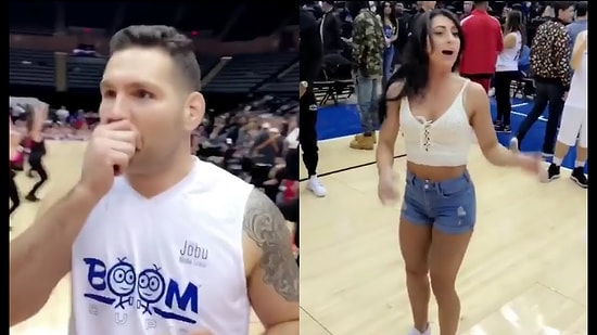 Sahanın Ortasında Ters Takla Atan Kadının Ağızları Açık Bırakan Mini Şovu