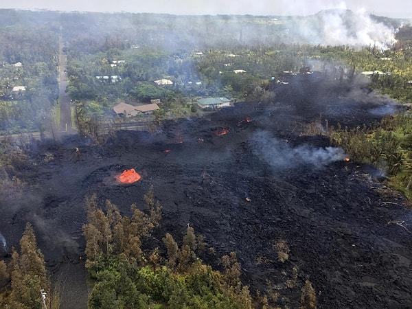 Dünyanın en aktif yanardağlarından biri olan Kilauea, 1983'ten beri faaliyette.