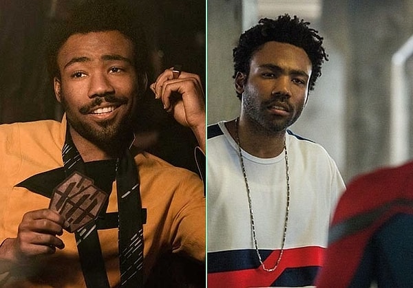 9. Solo: A Star Wars Story'de genç Lando Calrissian'ı canlandıran Donald Glover, daha önce Spider-Man: Homecoming'de Aaron Davis karakterini canlandırmıştı.